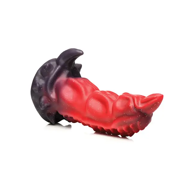 Creature Cocks King Scorpion Silicone Dildo - Red - Fantasy Dildo