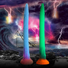 Creature Cocks Fantasy Dildo Multi-Color Creature Cocks Makara Silicone Snake Dildo - Glow In The Dark at the Haus of Shag