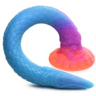 Creature Cocks Fantasy Dildo Multi-Color Creature Cocks Makara Silicone Snake Dildo - Glow In The Dark at the Haus of Shag