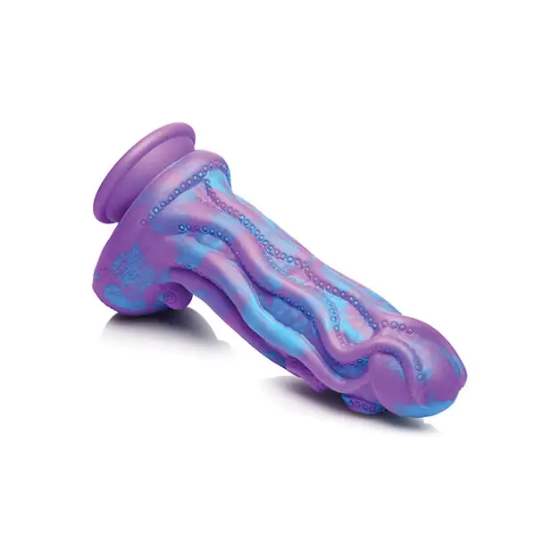 Creature Cocks Octophallus Silicone Dildo with swirled patterns and textured ridges