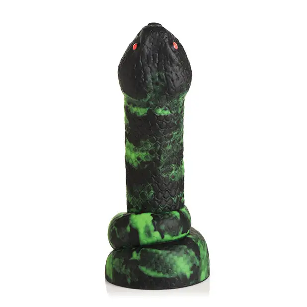 Creature Cocks Python Silicone Dildo - Green - Fantasy Dildo