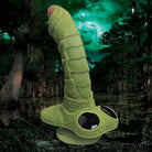 Creature Cocks Fantasy Dildo Green Creature Cocks Swamp Monster Scaly Silicone Dildo at the Haus of Shag