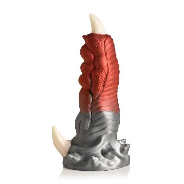 Creature Cocks Talon Silicone Dildo - Red - Fantasy Dildo