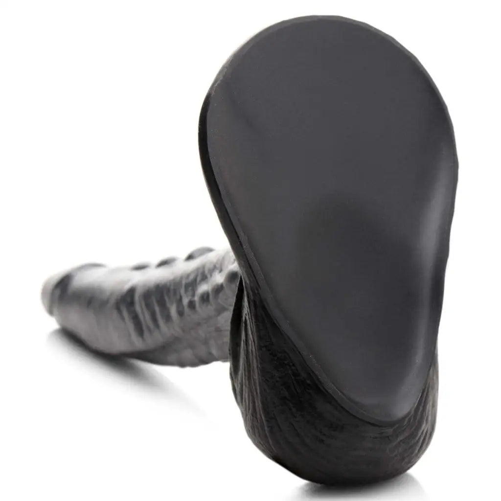 Creature Cocks Gargoyle Rock Hard Silicone Dildo - Black Textured Shaft & Smooth Rounded Head