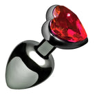 Master Series Plug Crimson Tied Scarlet Heart Jewel Anal Plug at the Haus of Shag