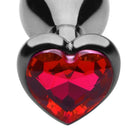 Master Series Plug Crimson Tied Scarlet Heart Jewel Anal Plug at the Haus of Shag