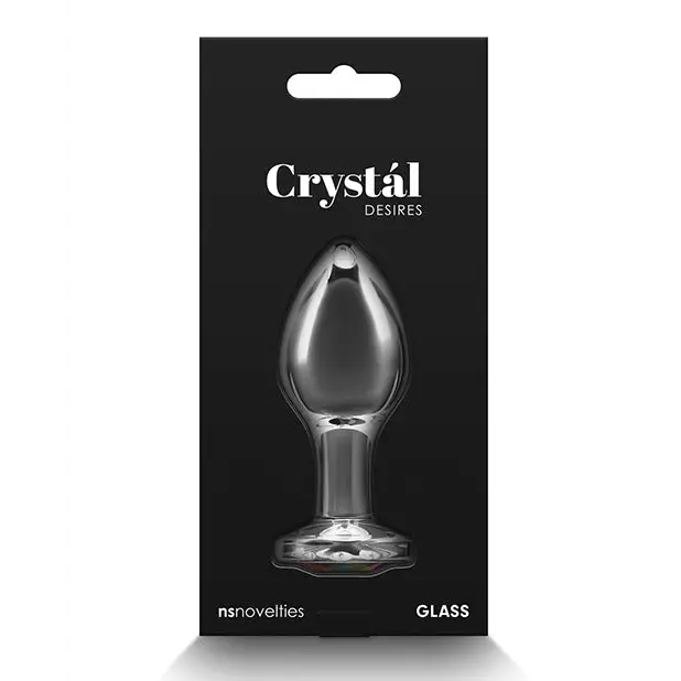 Crystal Desires Rainbow Gem Glass Plug - Butt Plug