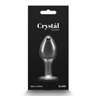 Crystal Desires Red Heart Gem Glass Plug in elegant packaging for enhanced pleasure