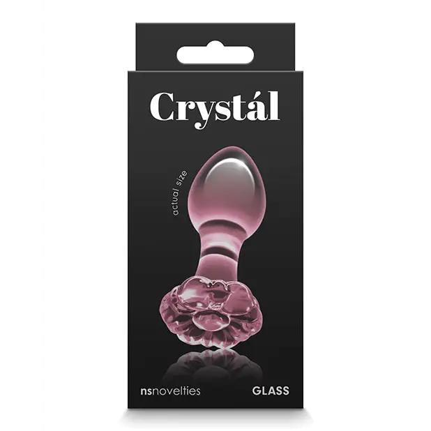 Crystal Flower - Pink - Butt Plug