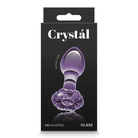 Crystal Flower - Purple - Butt Plug