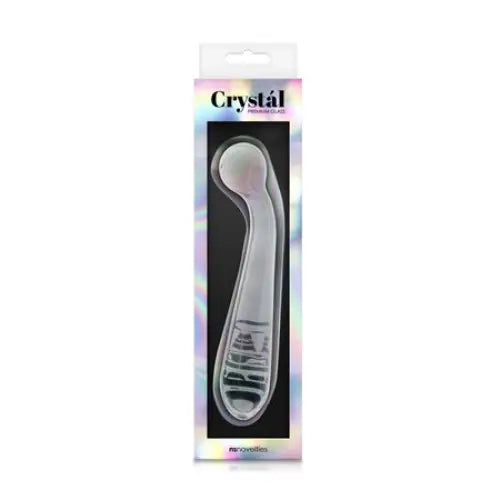 Crystal Glass G-Spot Wand Clear - Realistic Dildo