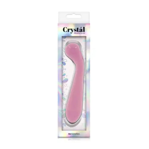 Crystal Glass G-Spot Wand Pink - Realistic Dildo