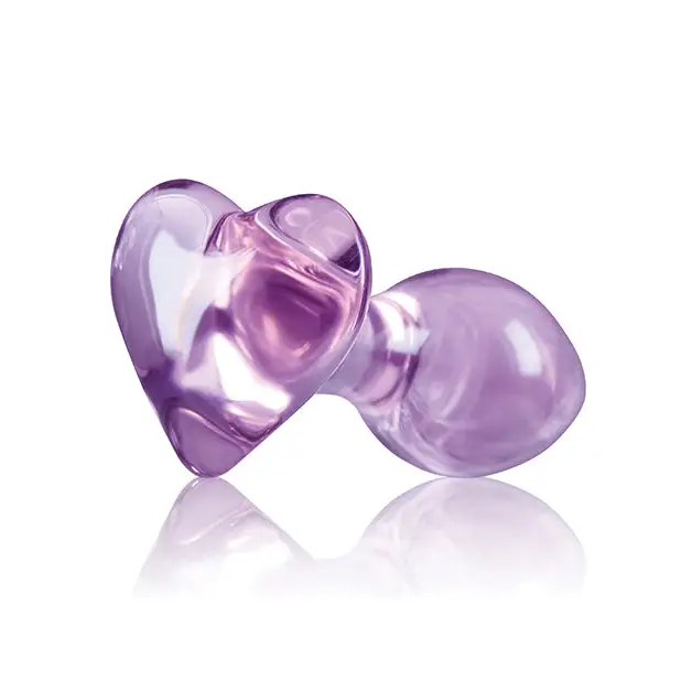 Crystal Heart - Black - Butt Plug