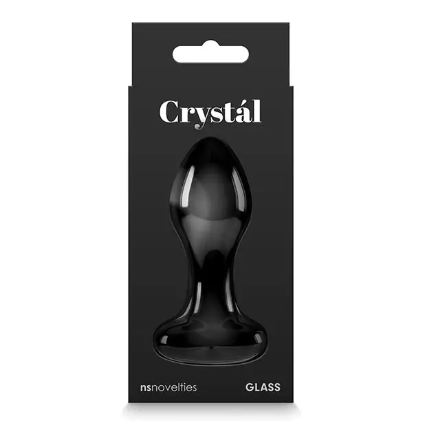 Crystal Heart - Black - Butt Plug