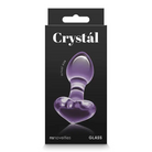 Crystal Heart - Black - Butt Plug