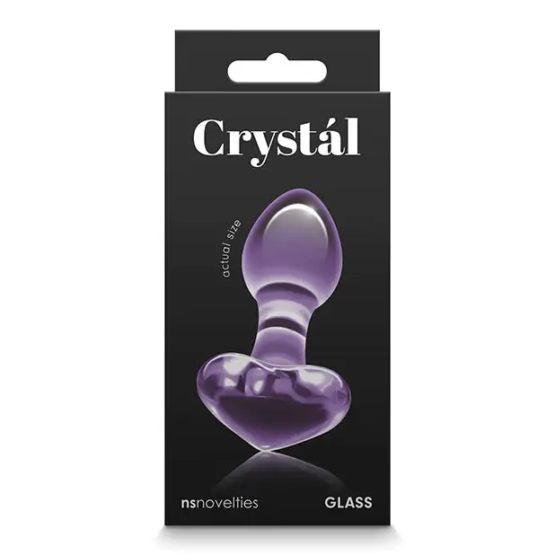 Crystal Heart - Black - Butt Plug