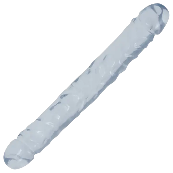 Crystal Jellies Jr. Double Dong - Clear - Double Ended Dildo