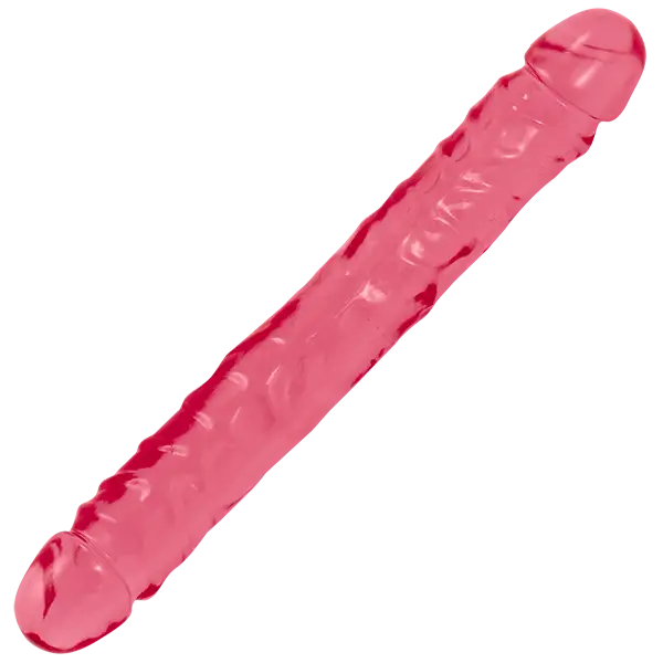 Crystal Jellies Jr. Double Dong - Pink - Double Ended Dildo