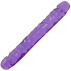 Crystal Jellies Jr. Double Dong - Purple - Double Ended Dildo