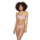 Coquette Lingerie Set Small / Pink Crystal Pink Underwire Bra & G-string by Coquette at the Haus of Shag