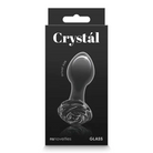 Crystal Rose - Black - Butt Plug