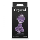 Crystal Rose - Purple - Butt Plug