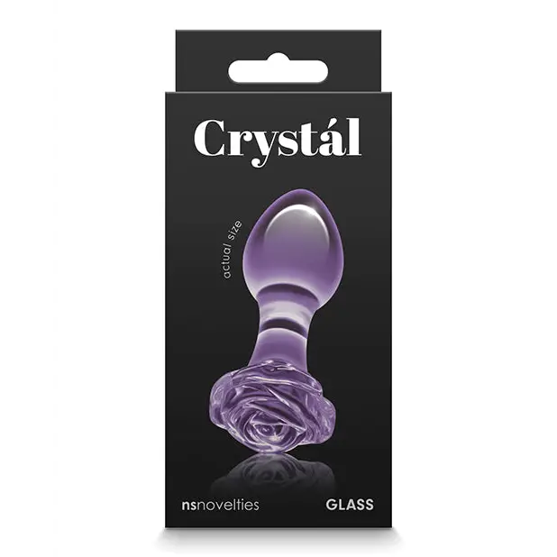 Crystal Rose - Purple - Butt Plug