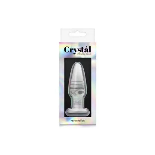 Crystal Tapered Glass Anal Plug - Small / Clear - Butt Plug