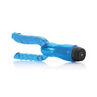 Dual Penetrator Blue Crystalessence 5’ with black handle for versatile pleasure