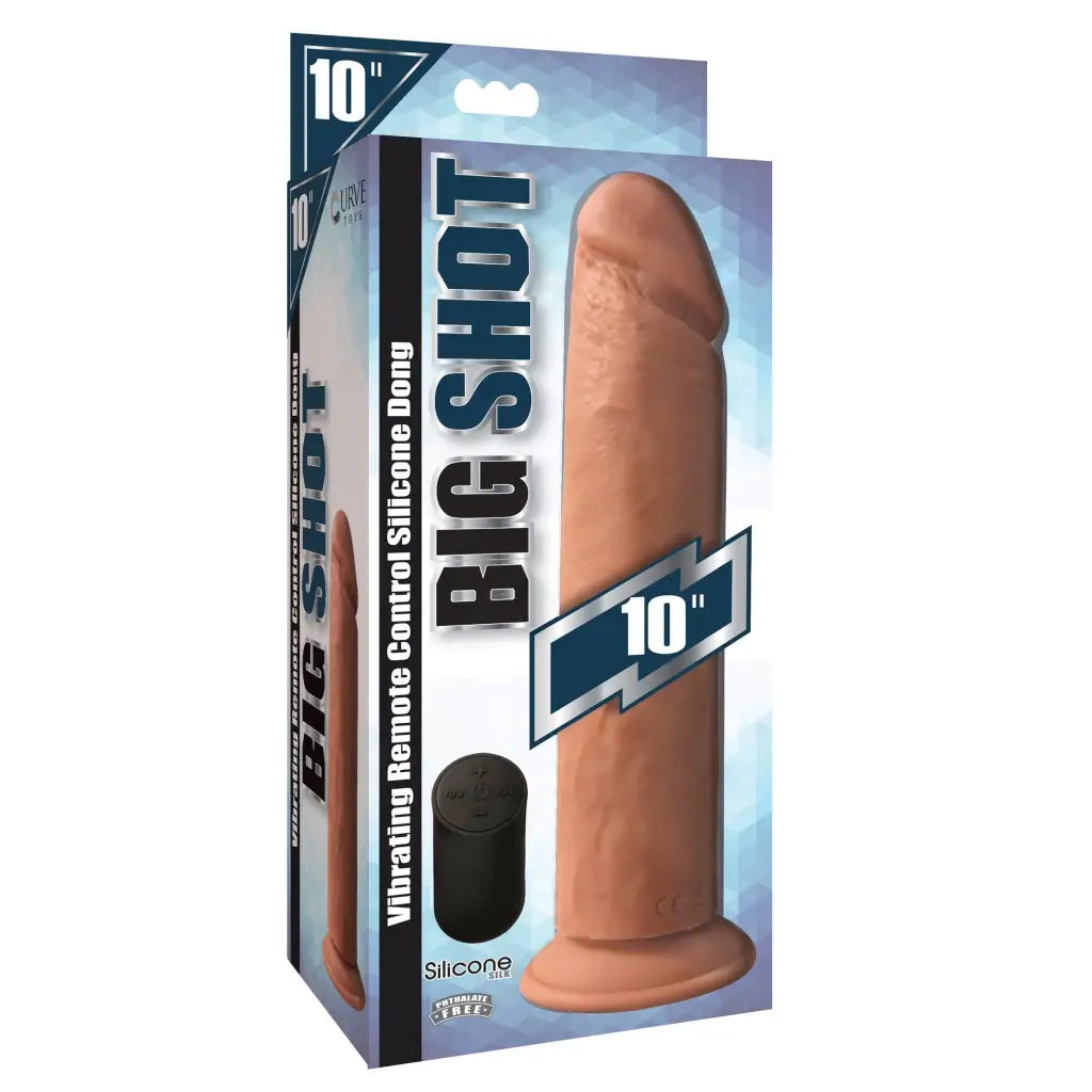 Curve Novelties Big Shot 7’ Vibrating 21x Silicone Dildo in Retail Box