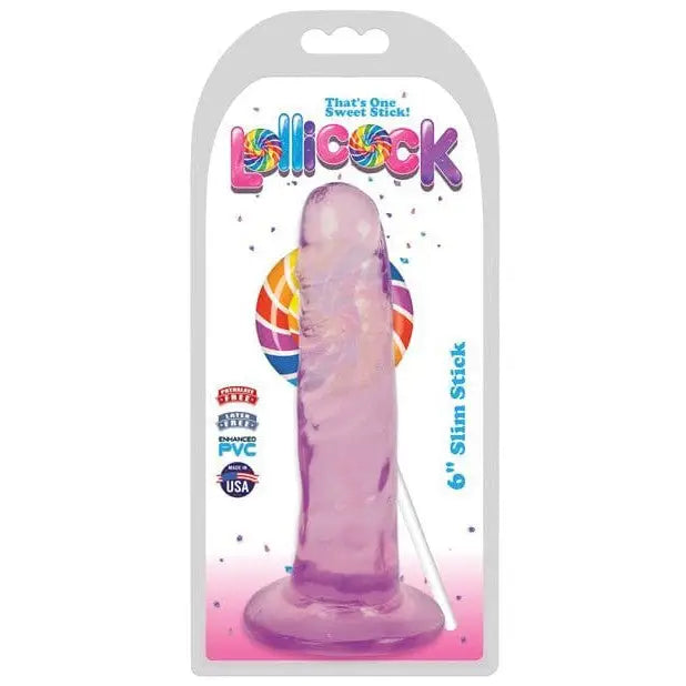 Curve Novelties Dongs & Dildos Grape Ice / 6" Curve Novelties Lollicock Slim Stick at the Haus of Shag