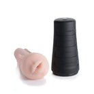 Curve Novelties Mistress Dani Deluxe Mouth Stroker in black case with flesh-colored opening