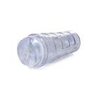 Curve Novelties Mistress Julie Diamond Deluxe clear stroker with textured, frozen contents inside