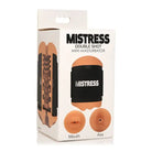 Curve Novelties Mistress Mini Double Stroker Ass & Mouth - Caramel - Manual Stroker