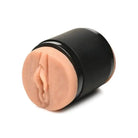 Curve Novelties Mistress Mini Double Stroker Mouth & Pussy in black container with pink lip