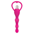 Gossip Rump Shaker: Pink vibrator with a heart handle and curved shaft for ultimate pleasure