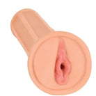 Curve Novelties Powered Stroker Curve Toys Mistress Perfect Pussy Taylor Vibrating Stroker with Simulated Pubic Bone Beige at the Haus of Shag