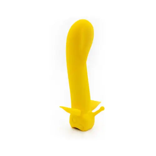 Yellow silicone sex toy Cute Little Fuckers Shimmer Sunshine for prostate stimulation