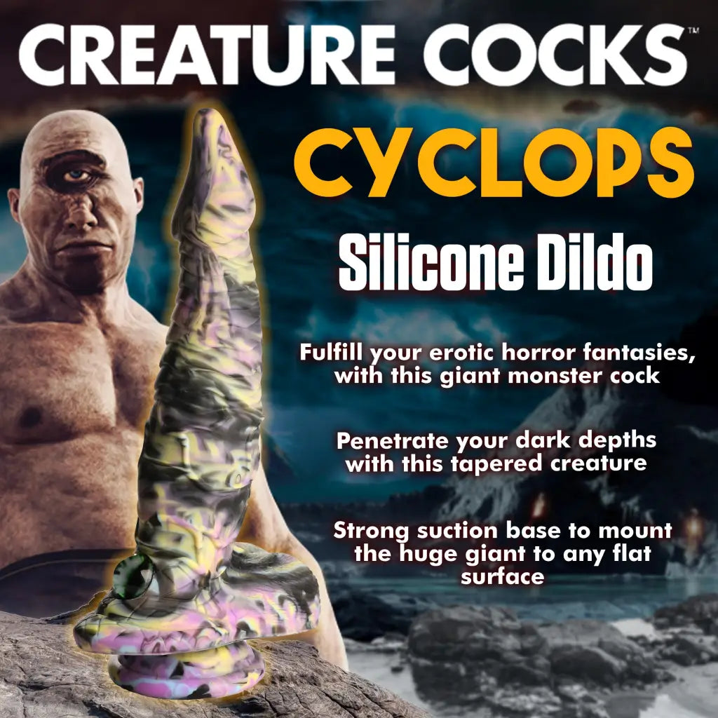 Creature Cocks Cyclops Monster Silicone Dildo with suction cup for fantastical pleasure