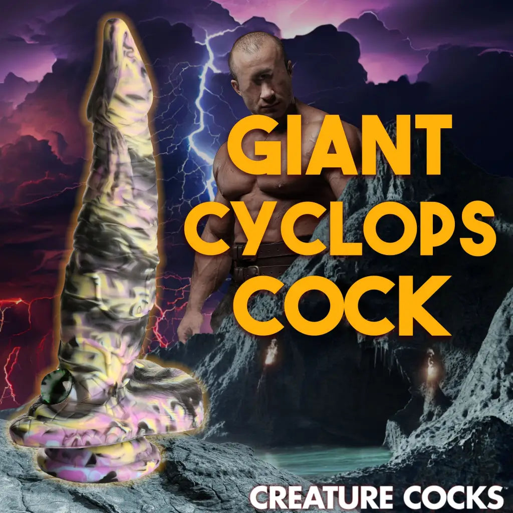 Fantasy Creature Cocks Cyclops Monster Silicone Dildo with suction cup and unique texture