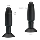 (d) Pretty Love Beaded For Ext Pleasure Butt Plug W/ Remote - Vibrators