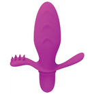 Pretty Love Fitch Anal Vibrator Fuschia - Purple silicone device with multiple protrusions