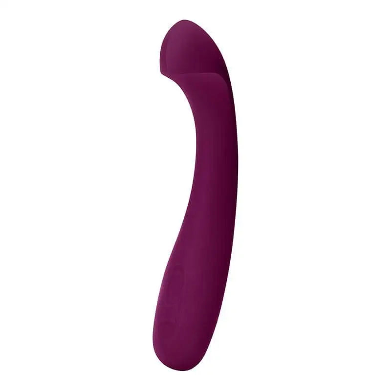 Dame Arc G-Spot Rechargeable Vibrator with comfortable, flexible purple silicone for anal use