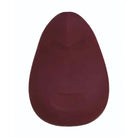 Burgundy egg-shaped Dame Pom Flexible Vibrator with a smooth surface. Perfect for intimate use