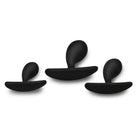 Master Series Plug Dark Droplets 3 Piece Curved Silicone Anal Trainer Set at the Haus of Shag