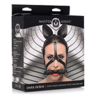 Master Series Bit Gag Dark Horse Pony Head Harness With Silicone Bit at the Haus of Shag