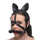 Master Series Bit Gag Dark Horse Pony Head Harness With Silicone Bit at the Haus of Shag