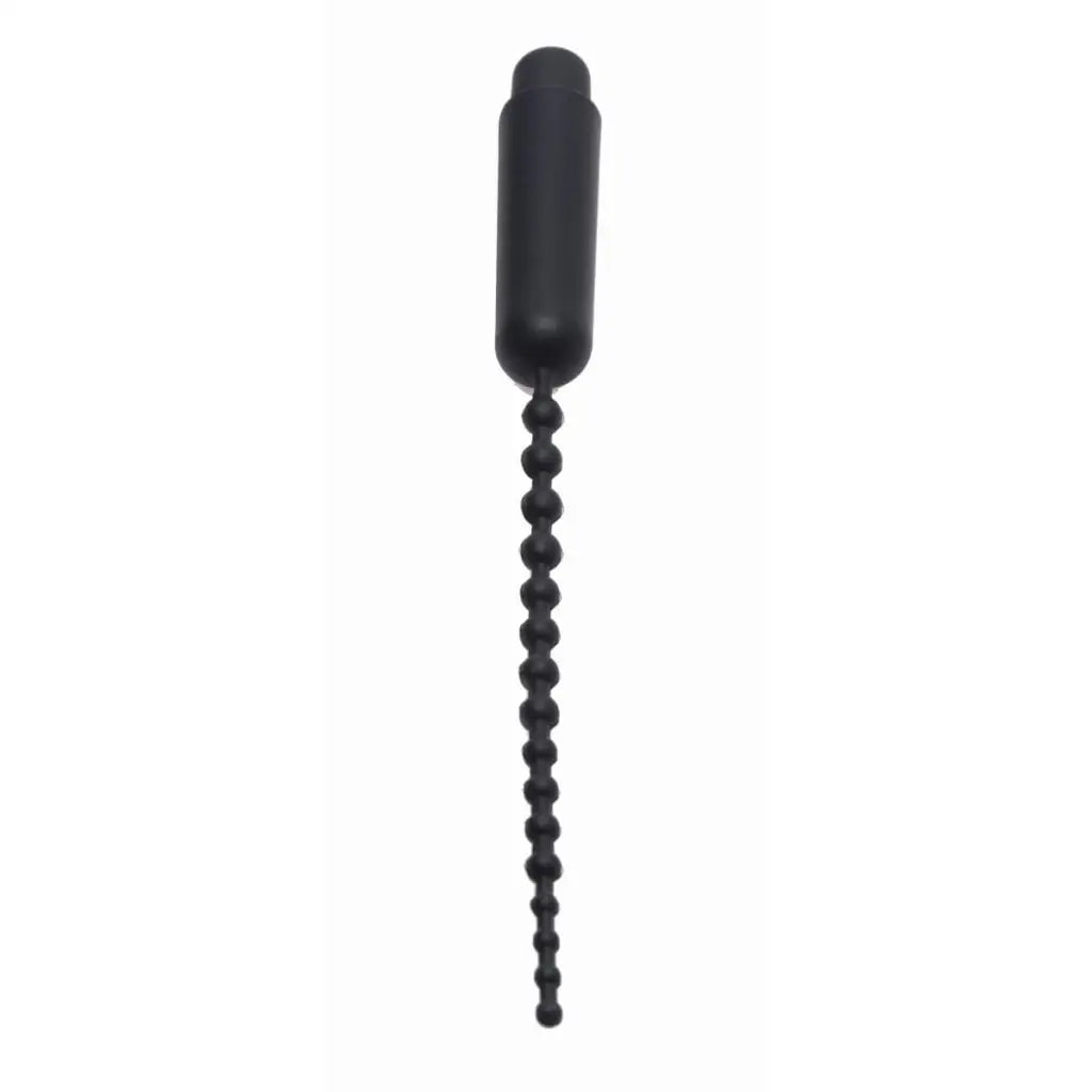 Master Series Sounds Dark Rod Vibrating Beaded Silicone Sound at the Haus of Shag