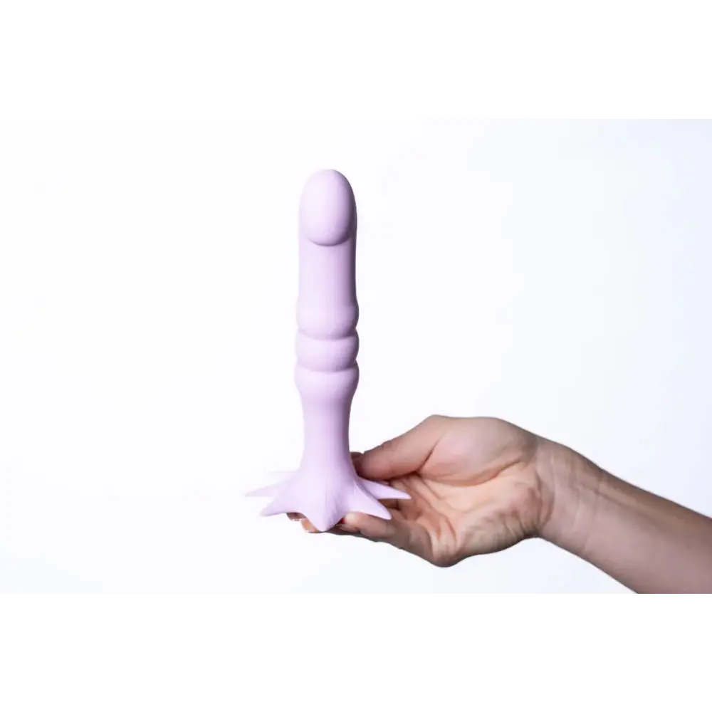 Dazey 420 7 Silicone Dong Pastel Purple ’ - Double Ended Dildo