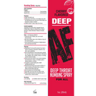 Deep AF Cherry Flavored Deep Throat Numbing Spray 1 oz. - Cherry - Oral Sex Enhancer